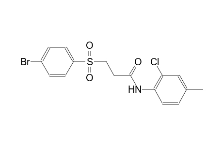 propanamide, 3-[(4-bromophenyl)sulfonyl]-N-(2-chloro-4-methylphenyl)-