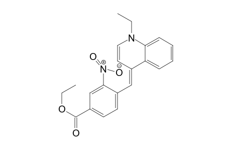 Benzoic acid, 4-[(1-ethyl-4(1H)-quinolinylidene)methyl]-3-nitro-, ethyl ester
