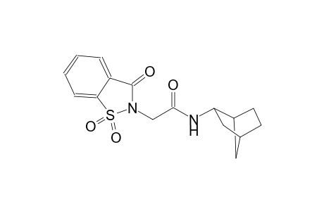 N-bicyclo[2.2.1]hept-2-yl-2-(1,1-dioxido-3-oxo-1,2-benzisothiazol-2(3H)-yl)acetamide