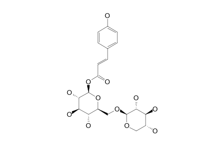 1-O-PARA-COUMAROYL-BETA-D-XYLOPYRANOSYL-(1->6)-BETA-D-GLUCOPYRANOSIDE