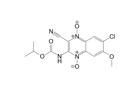 3-( Isopropoxycarbonyl)amino-6-methoxy-7-chloro-2-quinoxalinecarbonitrile-1,4-di(N,N)-oxide