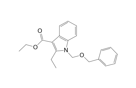 1H-Indole-3-carboxylic acid, 2-ethyl-1-[(phenylmethoxy)methyl]-, ethyl ester