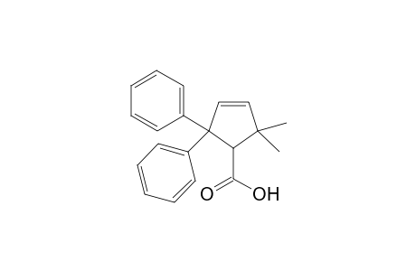 2,2-Dimethyl-5,5-diphenyl-3-cyclopropane-1-caboxylic acid