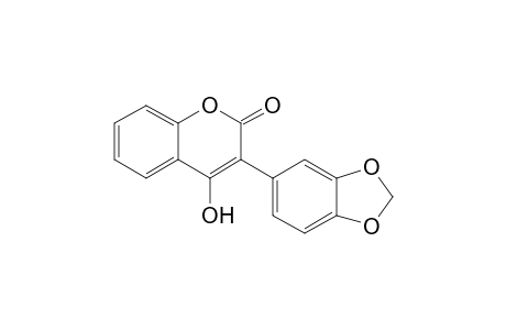 4-Hydroxy-3-(3,4-methylenedioxyphenyl)-1-benzopyran-2-one