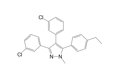 3,4-Bis(3-chlorophenyl)-5-(4-ethylphenyl)-1-methyl-1H-pyrazole