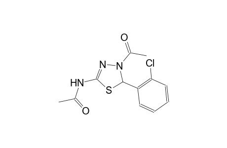 N-[4-acetyl-5-(2-chlorophenyl)-4,5-dihydro-1,3,4-thiadiazol-2-yl]acetamide