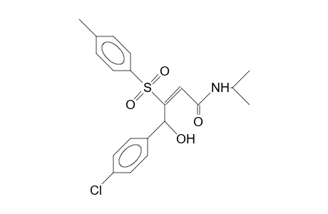 (E)-4-(4-Chloro-phenyl)-4-hydroxy-N-isopropyl-3-tosyl-but-2-enamide