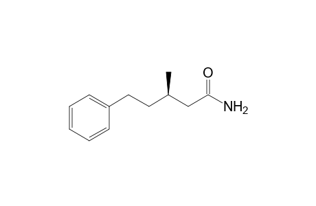 (3R)-3-methyl-5-phenyl-pentanamide