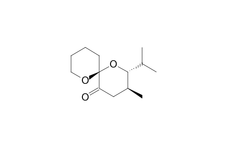 1,7-Dioxaspiro[5.5]undecan-5-one, 3-methyl-2-(1-methylethyl)-, (2.alpha.,3.beta.,6.beta.)-(.+-.)-