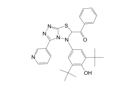 5-(3,5-Di-tert-butyl-4-hydroxyphenyl)-3-(pyridin-3-yl)-5,6-dihydro[1,2,4]triazolo[3,4-b][1,3,4]-thiadiazol-6-yl(phenyl)methanone