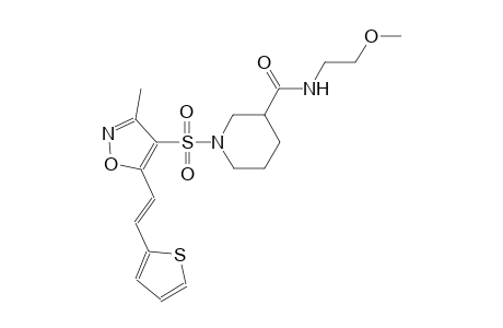 3-piperidinecarboxamide, N-(2-methoxyethyl)-1-[[3-methyl-5-[(E)-2-(2-thienyl)ethenyl]-4-isoxazolyl]sulfonyl]-