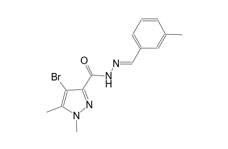4-bromo-1,5-dimethyl-N'-[(E)-(3-methylphenyl)methylidene]-1H-pyrazole-3-carbohydrazide