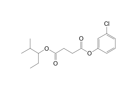 Succinic acid, 3-chlorophenyl 2-methylpent-3-yl ester