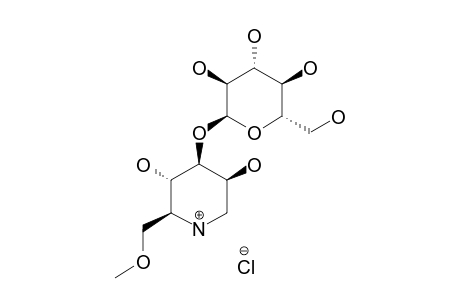 1,5-DIDEOXY-3-O-(ALPHA-D-GLUCOPYRANOSYL)-1,5-IMINO-6-O-METHYL-D-MANNITOL-HYDROCHLORIDE-