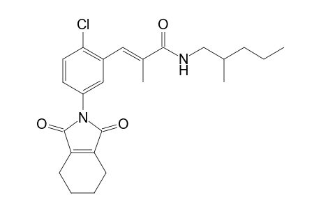 2-Propenamide, 3-[2-chloro-5-(1,3,4,5,6,7-hexahydro-1,3-dioxo-2H-isoindol-2-yl)phenyl]-2-methyl-N-(2-methylpentyl)-