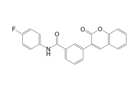N-(4-fluorophenyl)-3-(2-oxo-2H-chromen-3-yl)benzamide