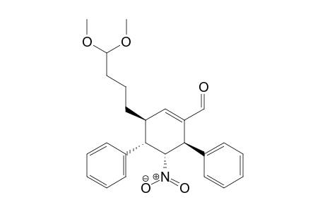 (3S,4S,5R,6R)-3-(4,4-Dimethoxybutyl)-5-nitro-4,6-diphenylcyclohex-1-en-carbaldehyde