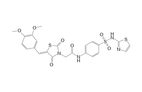 3-thiazolidineacetamide, 5-[(3,4-dimethoxyphenyl)methylene]-2,4-dioxo-N-[4-[(2-thiazolylamino)sulfonyl]phenyl]-, (5Z)-