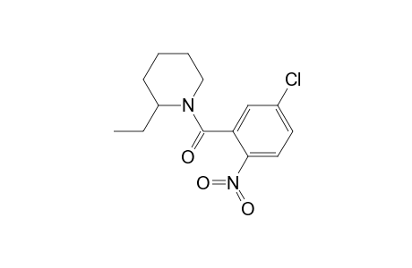 (5-chloranyl-2-nitro-phenyl)-(2-ethylpiperidin-1-yl)methanone