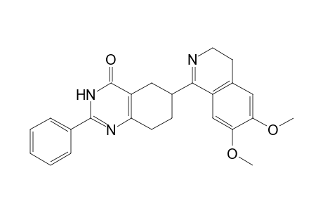 6-(6,7-dimethoxy-3,4-dihydroisoquinolin-1-yl)-2-phenyl-5,6,7,8-tetrahydro-1H-quinazolin-4-one