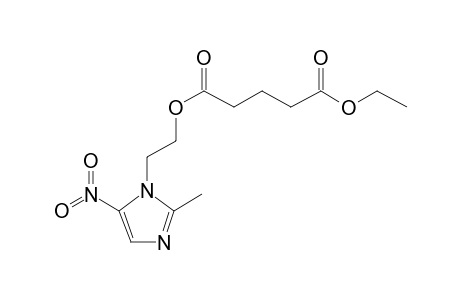 Glutaric acid, 2-(2-methyl-5-nitroimidazol-1-yl)ethyl ethyl ester