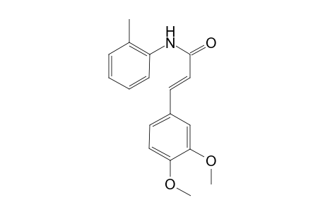 (2E)-3-(3,4-Dimethoxyphenyl)-N-(2-methylphenyl)-2-propenamide