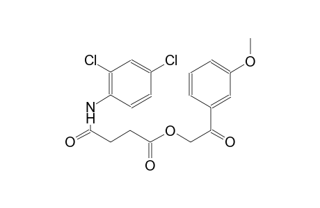 2-(3-methoxyphenyl)-2-oxoethyl 4-(2,4-dichloroanilino)-4-oxobutanoate