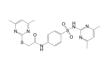 acetamide, N-[4-[[(4,6-dimethyl-2-pyrimidinyl)amino]sulfonyl]phenyl]-2-[(4,6-dimethyl-2-pyrimidinyl)thio]-