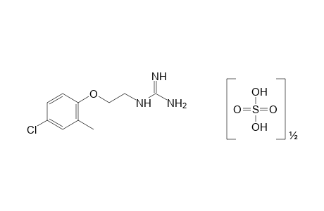 {2-[(4-chloro-o-tolyl)oxy]ethyl}guanidine, hemisulfate