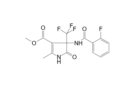 1H-Pyrrole-3-carboxylic acid, 4-(2-fluorobenzoylamino)-2-methyl-5-oxo-4-trifluoromethyl-4,5-dihydro-, methyl ester