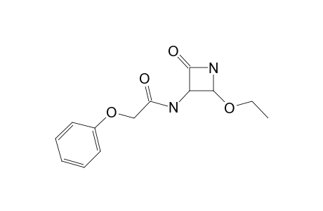 CIS-3-PHENOXYACETAMIDO-4-ETHOXY-2-AZETIDINONE