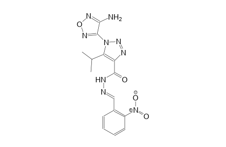 1-(4-amino-1,2,5-oxadiazol-3-yl)-5-isopropyl-N'-[(E)-(2-nitrophenyl)methylidene]-1H-1,2,3-triazole-4-carbohydrazide