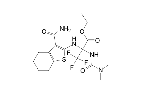 Ethyl 2-([3-(aminocarbonyl)-4,5,6,7-tetrahydro-1-benzothien-2-yl]amino)-2-([(dimethylamino)carbonyl]amino)-3,3,3-trifluoropropanoate