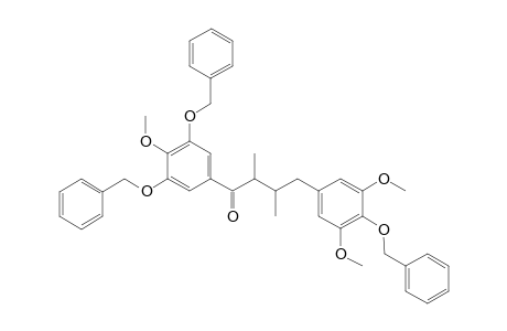 (2RS,3SR)-(4-Benzyloxy-3,5-dimethoxyphenyl)-1-(3,5-dibenzyloxy-4-methoxyphenyl)-2,3-dimethylbutan-1-one