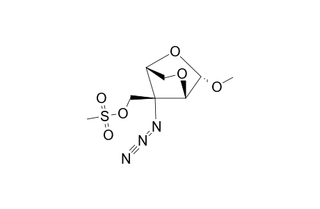(1S,3S,4S,7R)-7-AZIDO-7-METHANSULFONYLOXYMETHYL-3-METHOXY-2,5-DIOXABICYCLO-[2.2.1]-HEPTANE