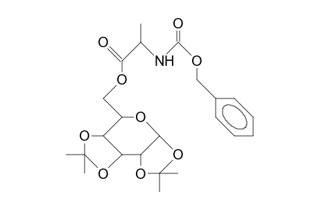 1,2:3,4-Di-O-isopropylidene-6-O-(N-benzyloxycarbonyl-alanyl)-A-D-galactopyranose