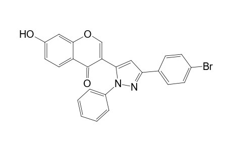 3-(3-(4-bromophenyl)-1-phenyl-1H-pyrazol-5-yl)-7-hydroxy-4H-chromen-4-one