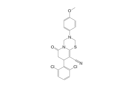2H,6H-pyrido[2,1-b][1,3,5]thiadiazine-9-carbonitrile, 8-(2,6-dichlorophenyl)-3,4,7,8-tetrahydro-3-(4-methoxyphenyl)-6-oxo-
