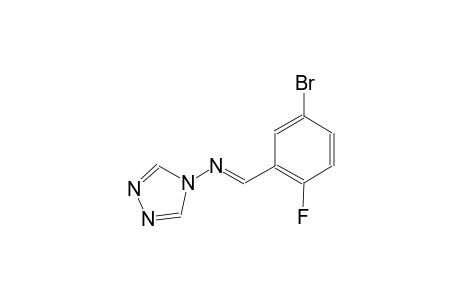 N-[(E)-(5-bromo-2-fluorophenyl)methylidene]-4H-1,2,4-triazol-4-amine