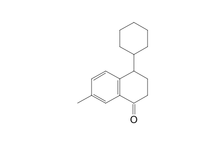 4-cyclohexyl-7-methyl-3,4-dihydro-2H-naphthalen-1-one