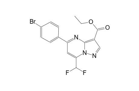 ethyl 5-(4-bromophenyl)-7-(difluoromethyl)pyrazolo[1,5-a]pyrimidine-3-carboxylate