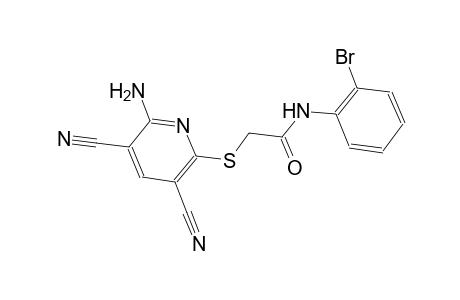 2-[(6-amino-3,5-dicyano-2-pyridinyl)sulfanyl]-N-(2-bromophenyl)acetamide