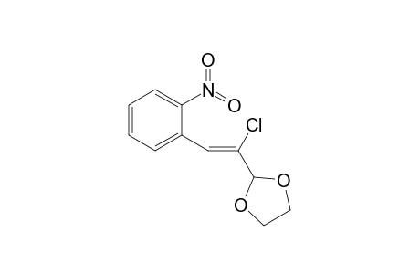 2-[1-Chloro-2-(2-nitrophenyl)vinyl]-1,3-dioxolane