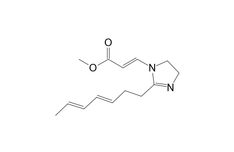 (E)-3-[2-[(3E,5E)-hepta-3,5-dienyl]-2-imidazolin-1-yl]acrylic acid methyl ester