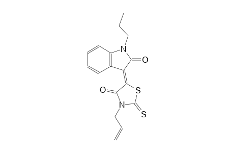 (3Z)-3-(3-allyl-4-oxo-2-thioxo-1,3-thiazolidin-5-ylidene)-1-propyl-1,3-dihydro-2H-indol-2-one