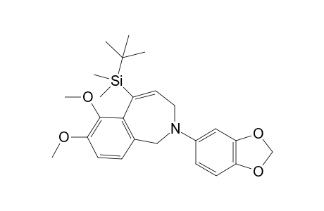 (E)-2-(Benzo[d][1,3]dioxol-5-yl)-5-(tert-butyldimethylsilyl)-6,7-dimethoxy-2,3-dihydro-1H-benzo[c]azepine