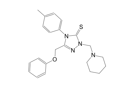 4-(4-methylphenyl)-5-(phenoxymethyl)-2-(1-piperidinylmethyl)-2,4-dihydro-3H-1,2,4-triazole-3-thione