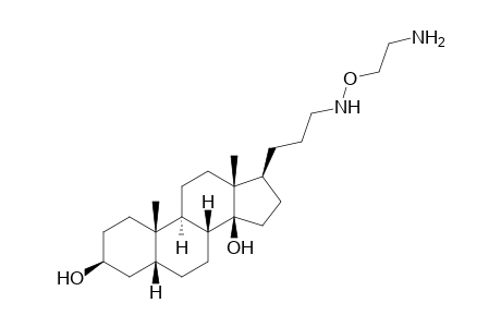 17.beta.[3-(2-Aminoethoxy)aminopropyl]-5.beta.-androstane-3.beta.,14.beta.-diol