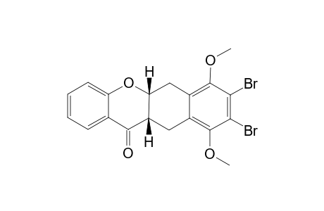 CIS-3,4-DIBrOMO-2,5-DIMETHOXYBENZO-[B]-1,6,6A,12A-TETRAHYDROXANTHONE
