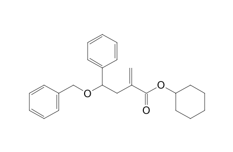 2-(2-benzoxy-2-phenyl-ethyl)acrylic acid cyclohexyl ester